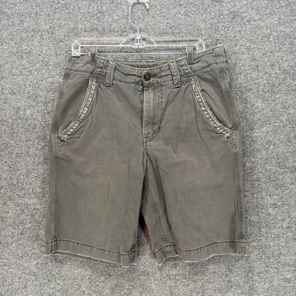 American Eagle Cargo Shorts Mens 33 Gray Distressed Casual Classic Y2K Vintage